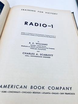 TRAINING FOR VICTORY: Radio - 1 and Radio - 2 (1943) WW2 MILITARY TRAINING MANUALS