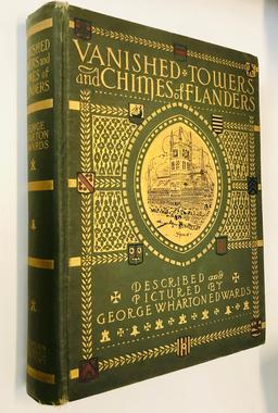 RARE Vanished Towers And Chimes of Flanders by George Wharton Edwards (1916) LARGE HARDCOVER