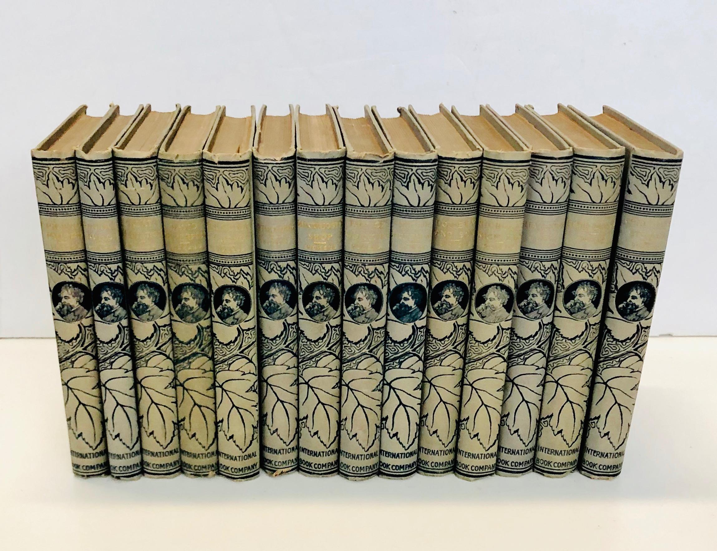 WONDERFUL Charles Dickens Collection - 14 VOLUMES (c.1890)