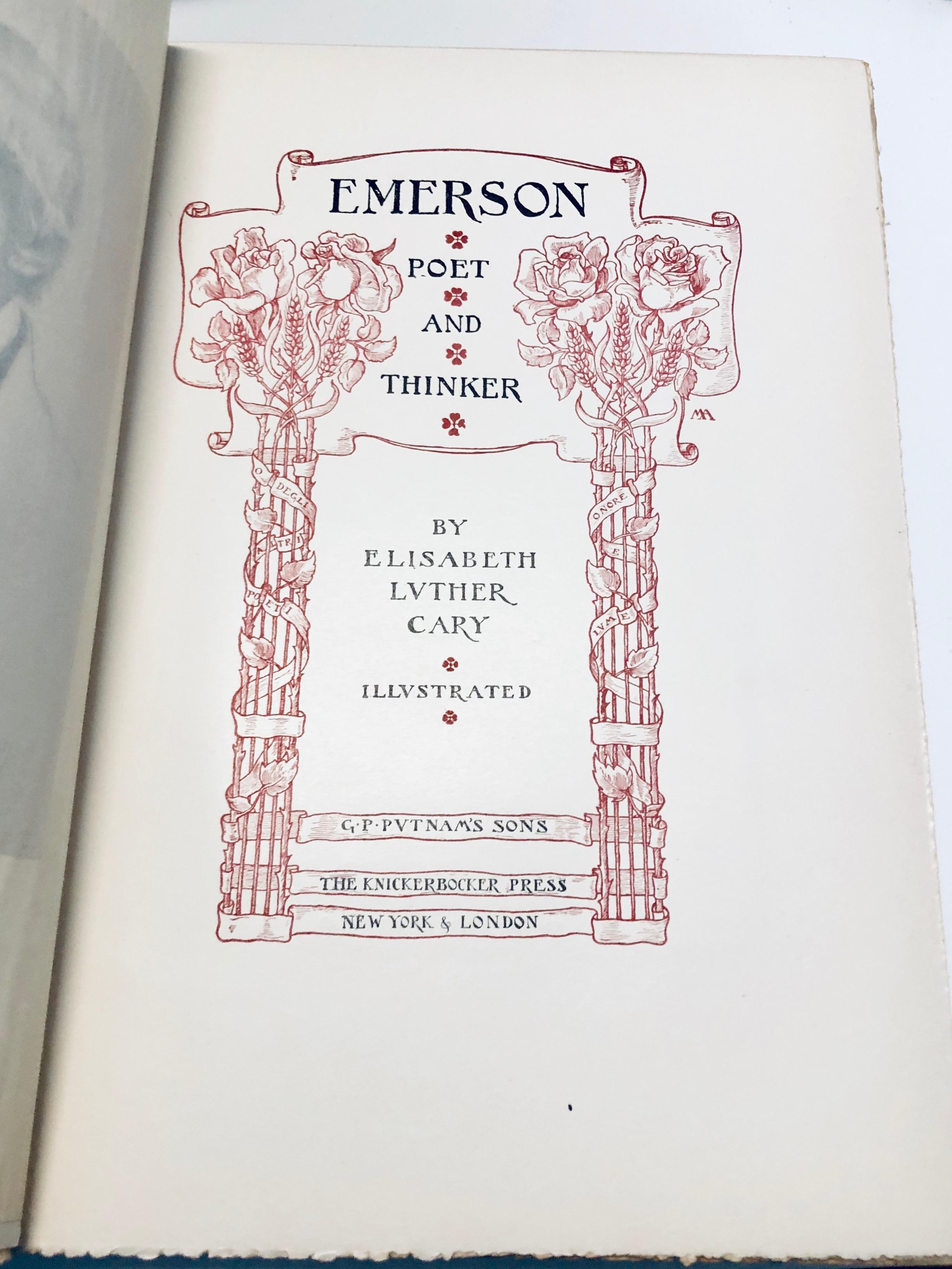 EMERSON: Poet and Thinker by Elisabeth Luther Cary (1904)