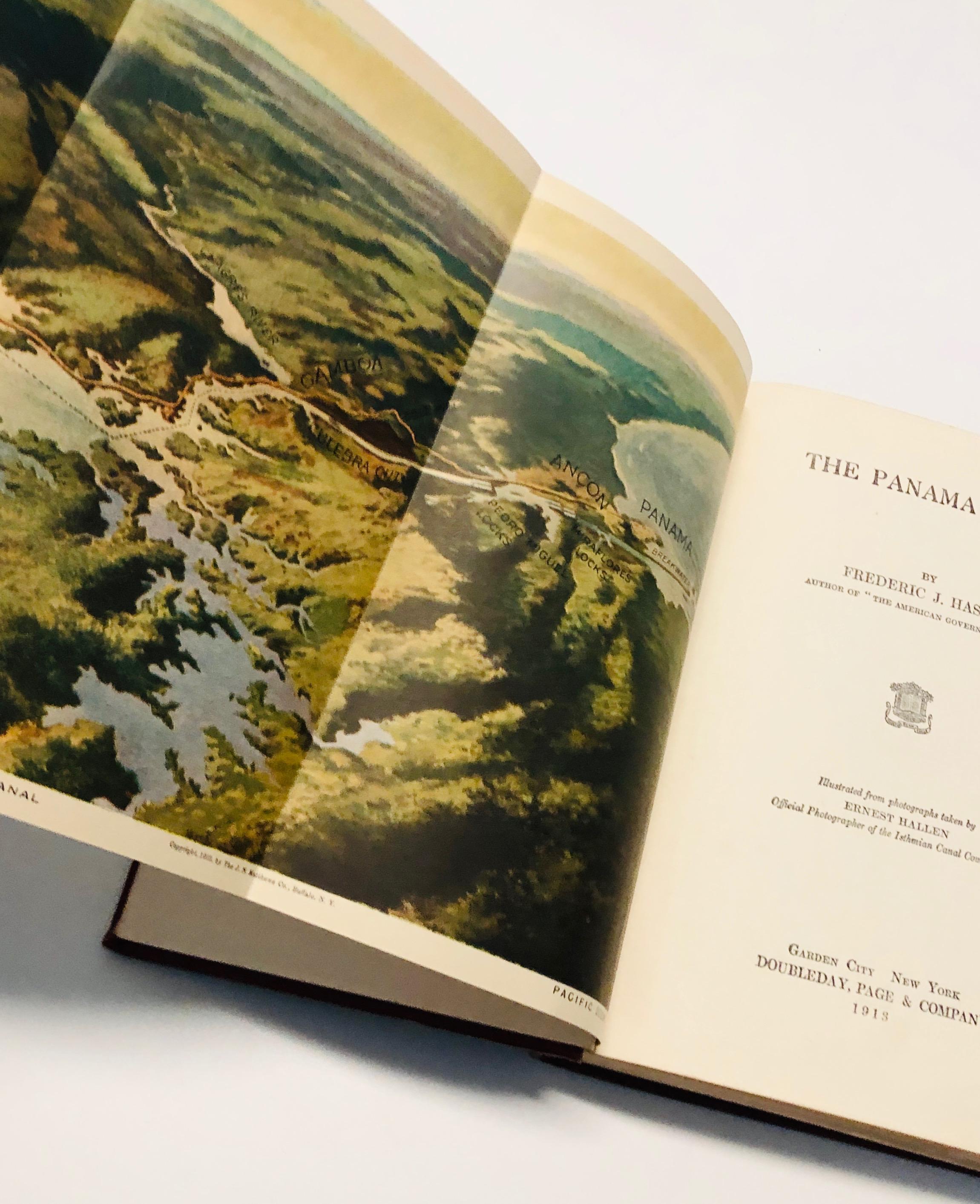 The Panama Canal by Frederic J. Haskin (1913) with Color Map