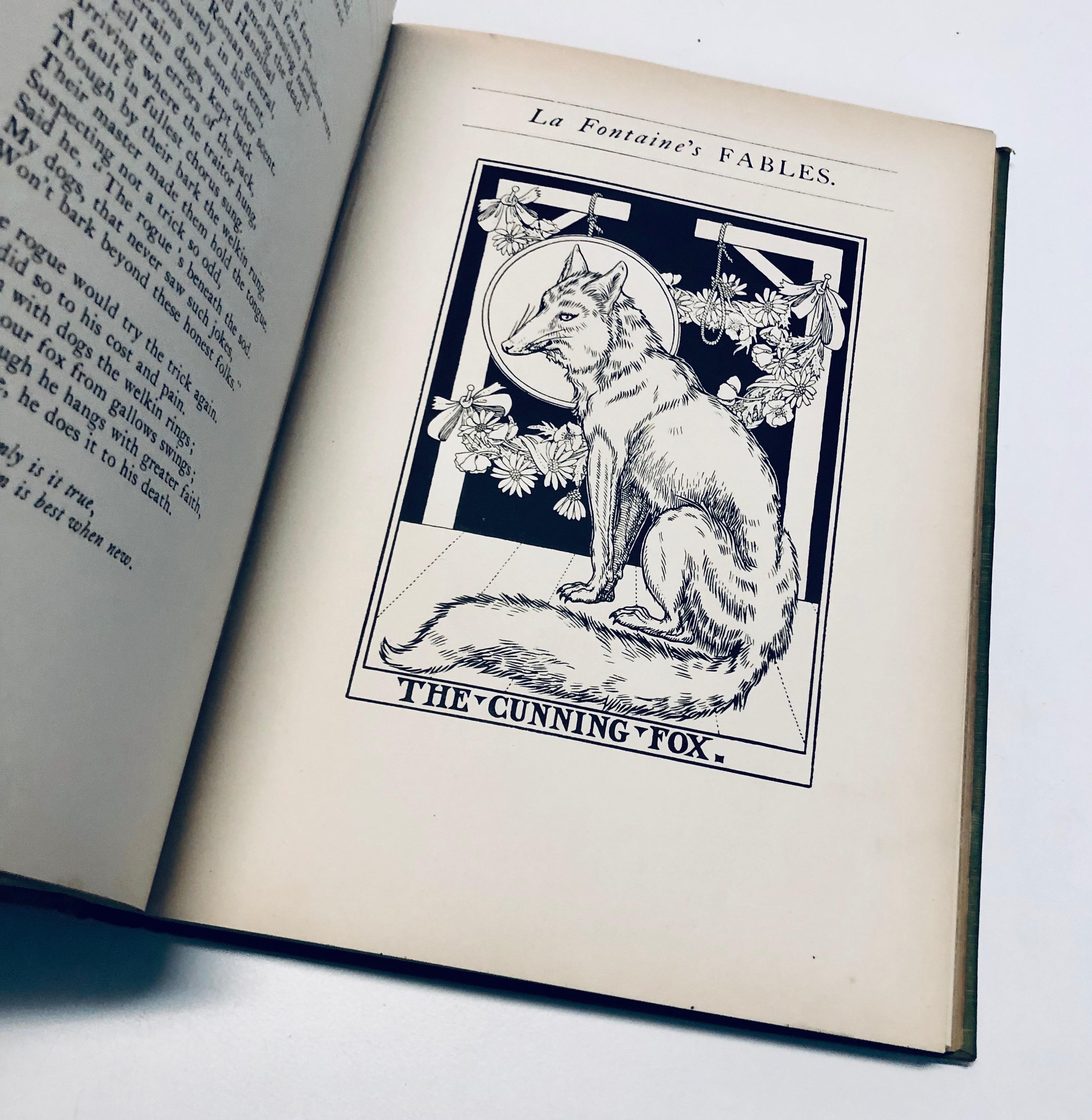 RARE A Hundred Fables of La Fontaine (1900) Illustrations by Percy J. Billinghurst