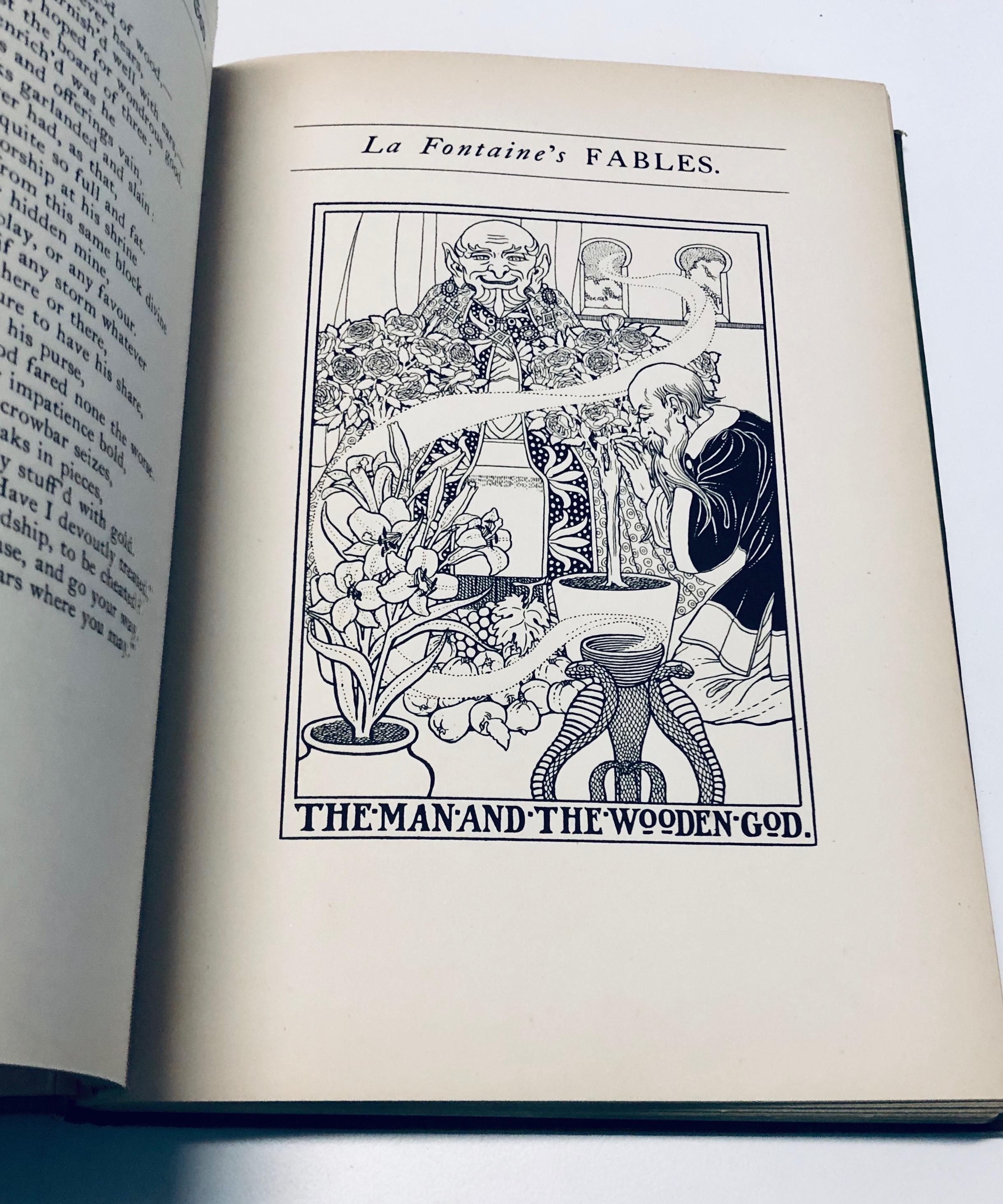 RARE A Hundred Fables of La Fontaine (1900) Illustrations by Percy J. Billinghurst