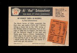 1955 Bowman Baseball Card #29 Hall of Famer Red Schoendienst St Louis Cardi