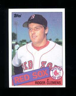 1985 Topps ROOKIE Baseball Card #181 Rookie Roger Clemens Boston Red Sox. N