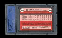 1989 Topps ROOKIE Traded Baseball Card #41T Rookie Hall of Famer Ken Griffe