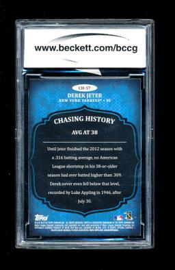 2013 Topps Baseball Card #CH-37 Derek Jeter New York Yankees Chasing Histor