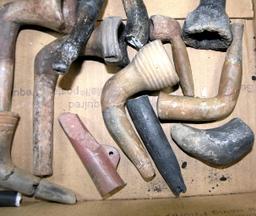 Lot of Several (15+) Vintage Native American Pipes. Most have Been Finished
