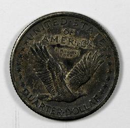 1917 Standing Liberty Quarter Dollar Type-I. MS Full Head with Tone/Color. Not Graded, However a Gra