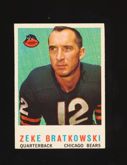 1959 Topps Football Card #90 Zeke Bratkowski Chicago Bears