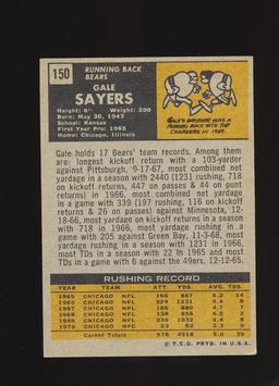 1971 Topps Football Card #150 Hall of Famer Gale Sayers Chicago Bears
