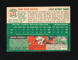 1954 Topps ROOKIE Baseball Card #131 Rookie Reno Bertoia Detroit Tigers