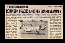 1964 Topps Giant Baseball Card #50 Hall of Famer Brooks Robinson Baltimore