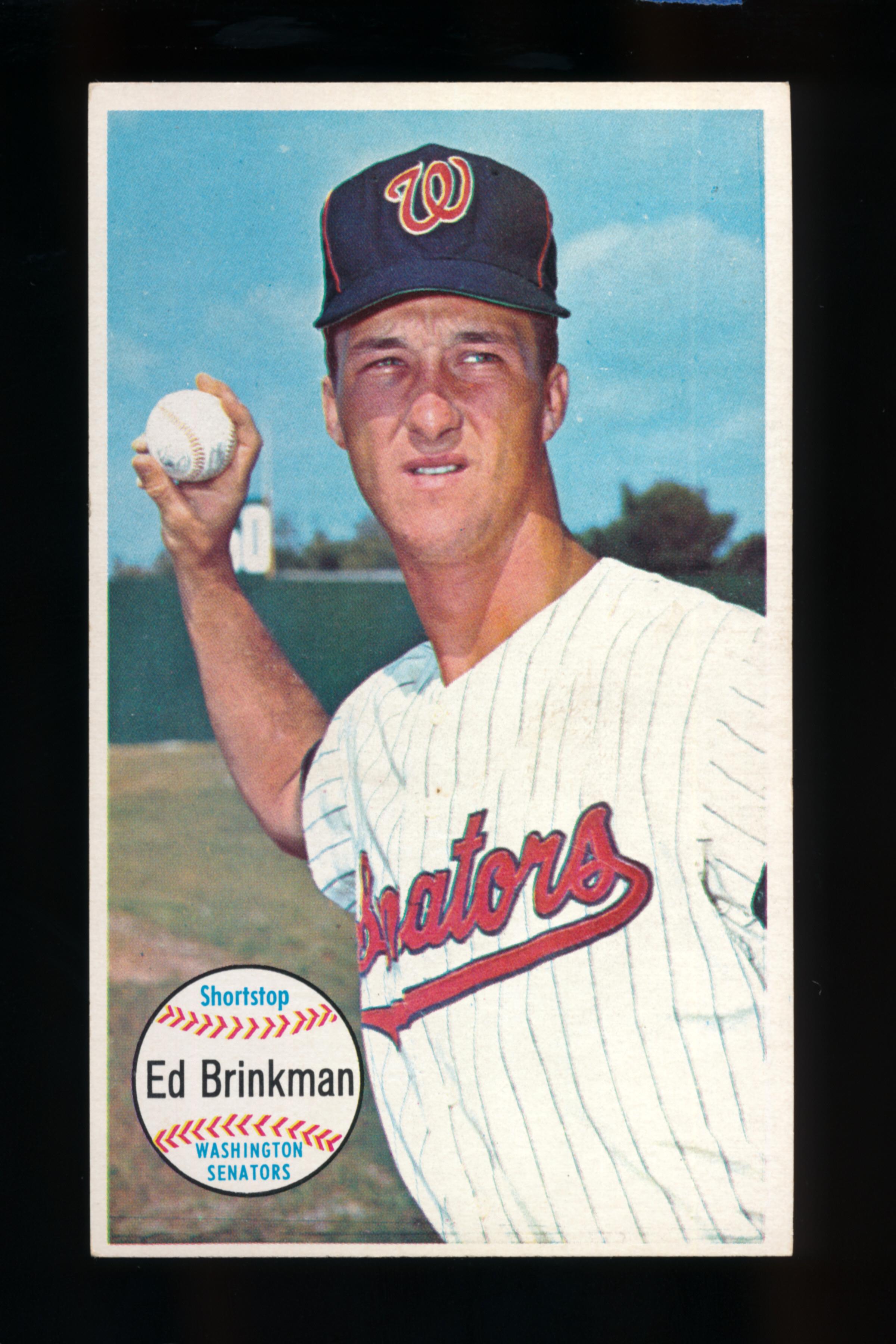 1964 Topps Giants Baseball Card #27 Ed Binkman Washington Senators