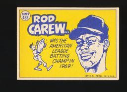 1970 Topps Baseball Card #453 Hall of Famer Rod Carew Minnesota Twins All-S