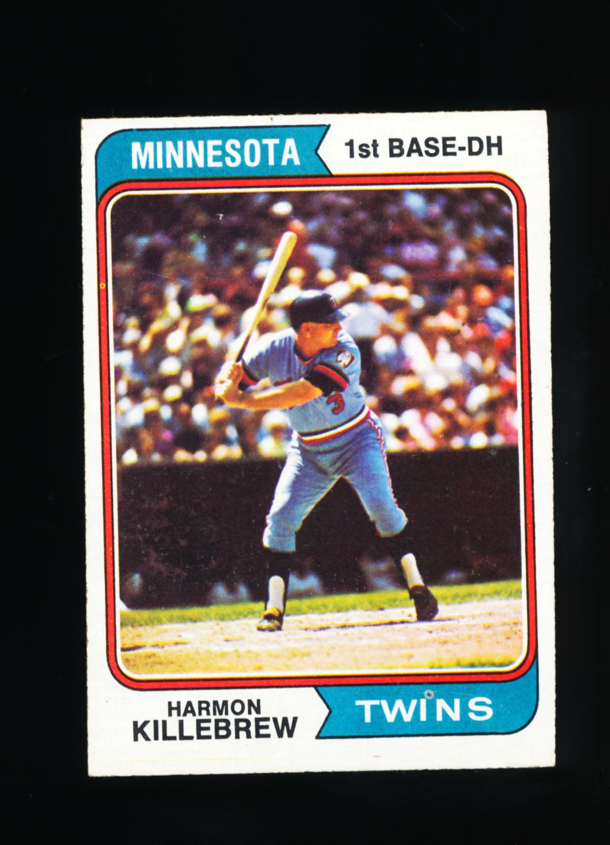 1974 Topps Baseball Card #400 Hall of Famer Harmon Killebrew Minnesota Twin