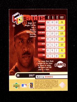 1999 Upper Deck HoloGRFX Baseball Card #52 Barry Bonds San Francisco Giants