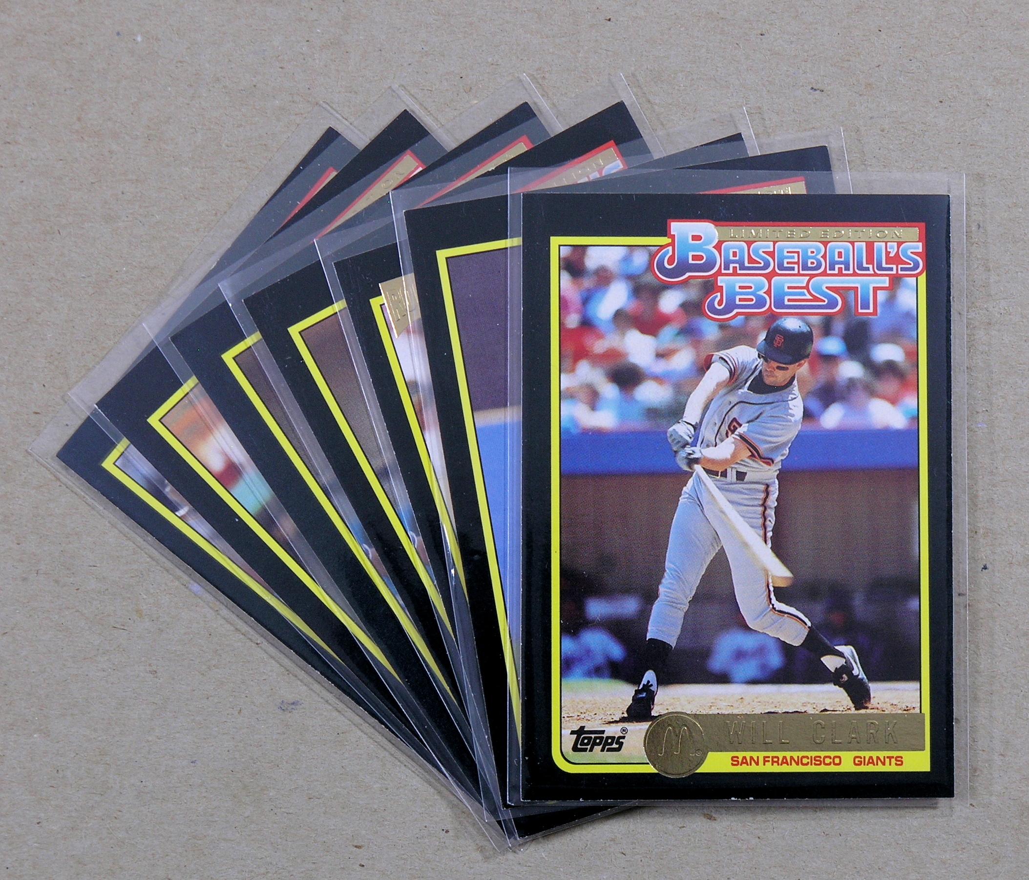 (7) 1992 Topps "McDonalds" Baseball Cards