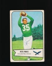 1954 Bowman Football Card #9 Hall of Famer Pete Pihos Philadelphia Eagles