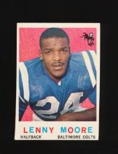 1959 Topps Football Card #100 Hall of Famer Lenny Moore Baltimore Colts