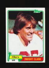 1981 Topps ROOKIE Football Card #422 Rookie Dwight Clark San Francisc 49ers