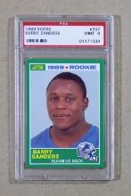 1989 Score ROOKIE Football Card #257 Rookie Hall of Famer Barry Sanders Det