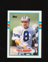 1989 Topps Traded ROOKIE Football Card #70T Rookie Hall of Famer Troy Aikma