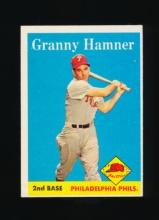 1958 Topps Baseball Card #268 Granny Hamner Piladelphia Phillies