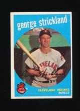 1959 Topps Baseball Card #207 George Strickland Cleveland Indians