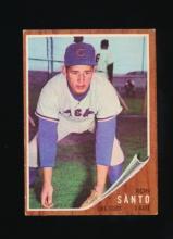1962 Topps Baseball Card #170 Hall of Famer Ron Santo Chicago Bears