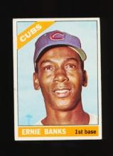 1966 Topps Baseball Card #110 Hall of Famer Ernie Banks Chicago Cubs