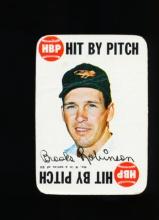 1968 Topps Game Card #9 of 33 Hall of Famer Brooks Robinson Baltimore Oriol