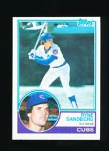 1983 Topps ROOKIE Baseball Card #83 Rookie Hall of Famer Ryne Sandberg Chic