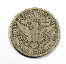 1909 Barber Silver Half Dollar
