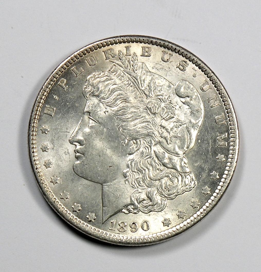 1890 Morgan Silver Dollar BU Condition