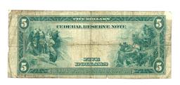 1914 $5 Federal Reserve Note Bank of Chicago ILL.