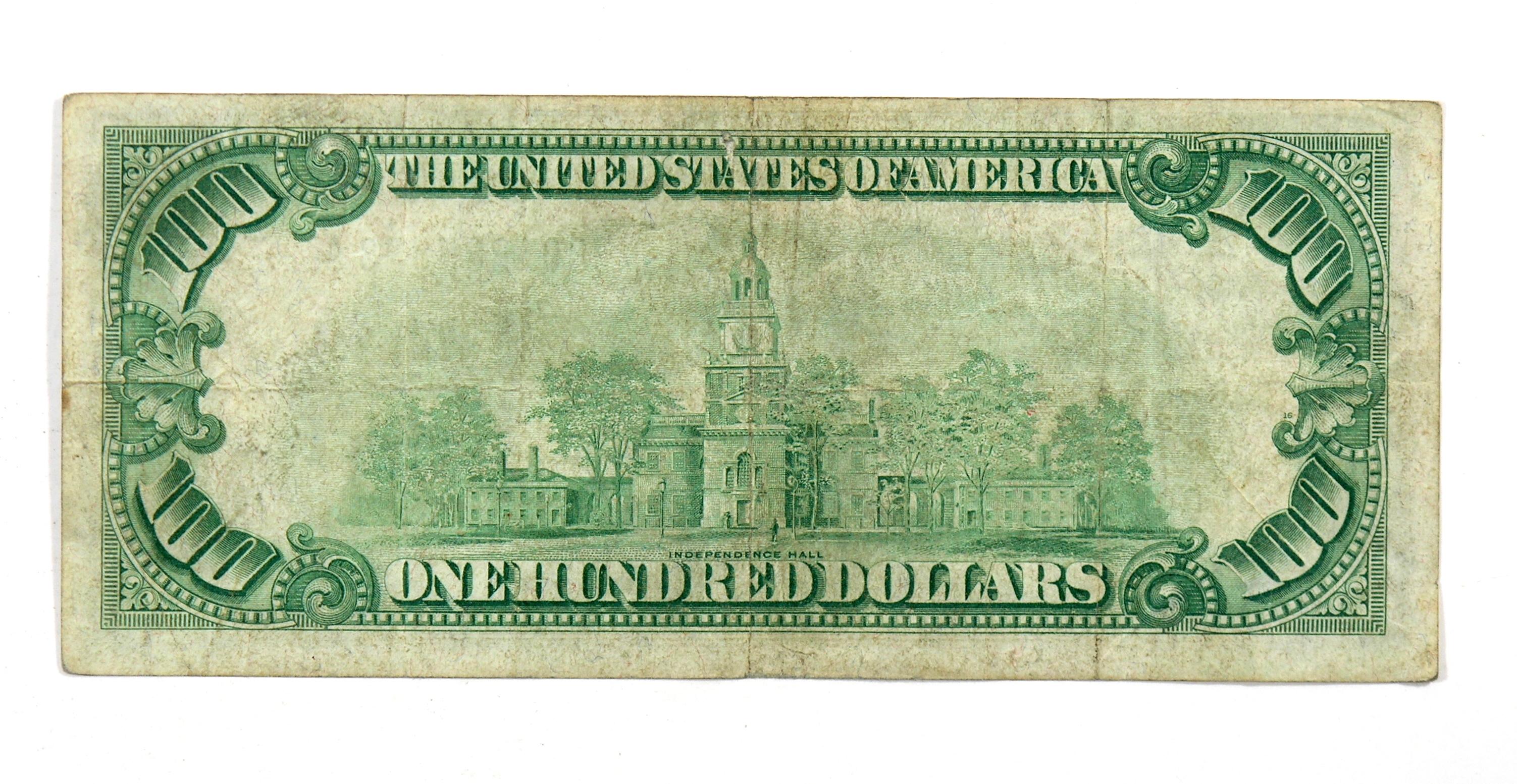 1928 $100 United States Federal Reserve Note