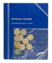 (54) Buffalo Nickels in Book & Bag