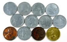 (12) 3" Metal Coin Replicas