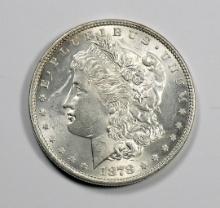 1878 Morgan Silver Dollar  7-T/F,   REV-1978, AU/BU Condition