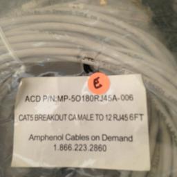 ACD MP-50180RJ45A CAT5 BREAKOUT CX MALE TO 12RJ45 6 FT