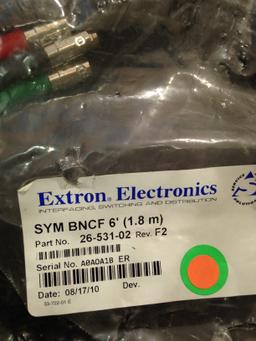 extron SYM BNCM 3 foot cableand 6 foot cable
