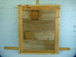 Rustic display board w/pegs & small shelves, SHIPPING$$