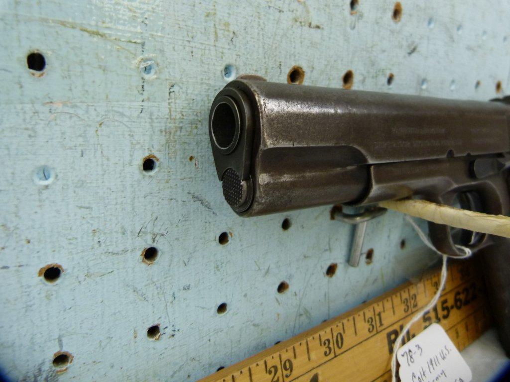 Colt 1911 US Army SA Pistol, .45 Auto, SN: 235607