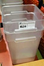 CARLISLE 22QT SQUARE FOOD CONTAINERS