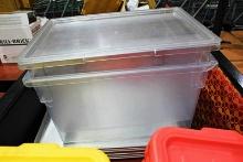 RUBBERMAID 21.5 GALLON FOOD CONTAINERS 26IN X 18IN X 15IN