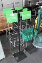 1 LOT - SHOPPING BASKET HOLDER STANDS AND PRODUCE BAG STANDS