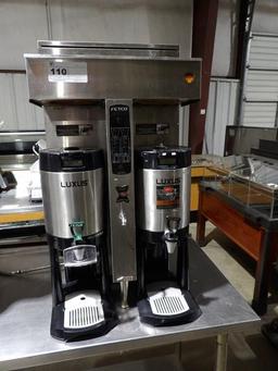 FETCO CBS-2042E COFFEE BREWER WITH DISPENSERS - NO FILTER BASKETS