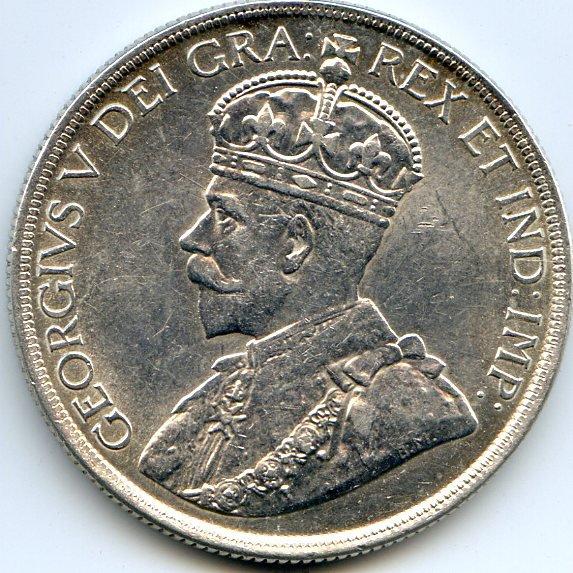 Canada 1936 silver 1 dollar nice AU