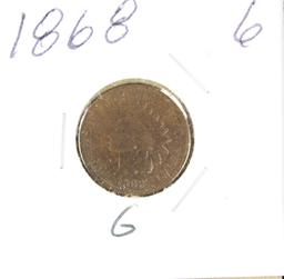 1868 - INDIAN HEAD CENT - G